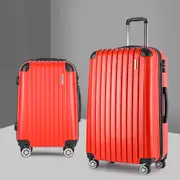 20" 28" 2pcs Wanderlite Luggage Set Travel Suitcase TSA Lock - Red