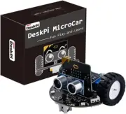 Deskpi Microcar DIY Coding Smart Car for STEM Electric Projects, Graphical Makec