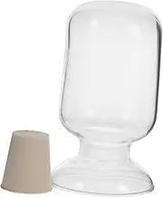 Alipis Glass Storage Bottle with Stopper Empty Sample Jar for Easy Cleaning and Portability for Storing Various Samples and Liquids