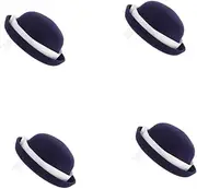 [BESTYASH] 4pcs French Bowknot Boys and Girls Sun Hat Ponytail Hole Toddler Beret Woolen Hat for Girls Boys Outdoor Activities