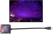 NUZAMAS Red Blue Star Projector Night Light USB Car Roof Lights, Flashing, Music Dance, Romantic Interior Plug and Party Play, AUTO Vehicle Truck RV Boat Caravans Lights Kit TV Home Decoration