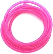 3Meter ID2 3 4 5 6 7 8 9 10 12mm Silicone Tube Flexible Rubber Hose Food Grade Soft Drink Pipe Water Connector Colorful Plumbing(Rose red,3 Meter_OD 4XID 2MM)