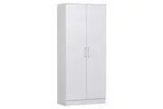Nova 2-Door Multi-Purpose Broom Cleaning Cupboard Storage Cabinet - White