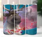 Sven Reindeer Frozen Tumbler 20oz Stainless Steel Straw Insulated Cup Mug