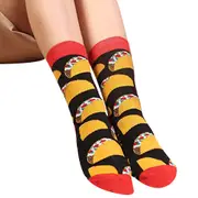 If You Can Read This Beer Taco Hamburger Saying Socks Novelty Gift