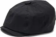 [Telusu] Flat Newsboy Beret Cap for Men and Women Summer Casual Trucker Caps Golf Ivy Sailor Hats (Color : Black, Size : One Size)