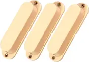 Kisangel 3Pcs Instrument Pickup Covers for Electric Guitar Durable Plastic Pickup Protection Cover Replacement Parts with Eye Enhance Guitar Appearance and Functionality