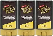 EBIN NEW YORK 24 Hour Colored Sleek Stick_Dark Brown 3pack | Sleek & Go, No Flacking, No Build Up and White Residue