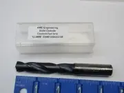 AME 12.5MM 2-FLUTE SOLID CARBIDE COOLANT FED SCREW MACHINE LENGTH DRILL