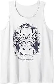 [Marvel] Black Panther Helmet Sketch Portrait Tank Top
