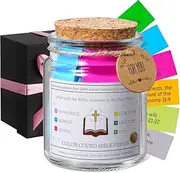 Bible Verse Jar for Emotions and Feelings - Read Me When Prayer Hope Jar With 48-inch Ribbon Bow