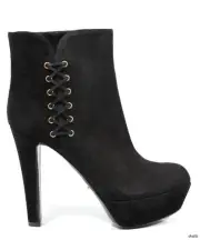 SERGIO ROSSI black suede 'Gilet' platforms ANKLE BOOTS - gorgeous new $1050