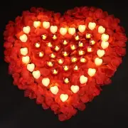 24/48PCS Flameless LED Tea Lights Votive Candles Lamp Decor Battery Operated Set