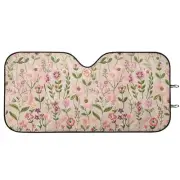 Blush Spring SunShade for Car Floral Windshield Sunshade Cute Sun Visor for Ca