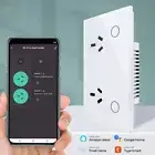 WIFI Socket Double GPO Power Point Wall Outlet Touch Switch For Smart Home Alexa