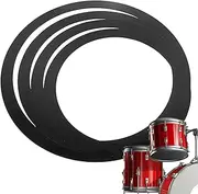 Drum Set Tone Control Rings - Stop Voice Coil, Drum Damper | Drum Overtone Ring, Percussion Snare Drum Ring Drum Kit, Drum Accessories, Household Tools, Gift Set for Friends