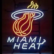 Miami Heat Team 24" Neon Sign Lamp Light Decor Wall Gift Artwork Room LE