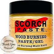 Wood Burning Paste, Wood Burning Gel Marker for Crafting & Stencil Wood Burning, Stable Heat Activated Paste, Accurately & Easily Burn Designs on Wood and Arts - 3 OZ