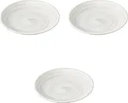 Set of 3, Shirayuki Maru 9.0 Plates, 11.4 x 1.5 inches (28.8 x 3.7 cm) | Setomonohonpo