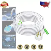 14AWG 35 ft Flat Plug Extension Cord with Copper Wire Strands - ETL Certified