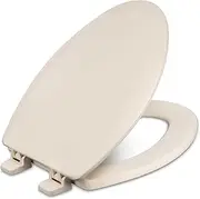 [Centoco] 900-106-A Wood Elongated Toilet Seat with Closed Front, Bone