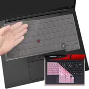 4 PCS Keyboard Cover Compatible with Lenovo Thinkpad X1 Carbon Gen 12 2024 14-inch Gaming Laptop Silicone TPU Keyboard Protector Skin (2High Transparency+2Pink)