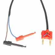 Cable 2x0.75mm Dual Banana Socket to Hook Clip 1FT for Communicator Field Tester