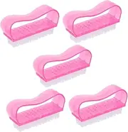 Healvian Nail Fingernail Cleaning Brush Manicure Tools Set Nail Art Dust Cleaner Brush