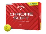 CALLAWAY CHROME SOFT 360 TRIPLE TRACK 2024 4 DOZEN GOLF BALLS - YELLOW - NEW!