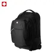 Swisswin Swiss waterproof 17" laptop Backpack Travel School and Daily Backpack with wheels SWE1058 Black