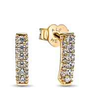 Pandora Timeless 14K Plated CZ Stud Earrings