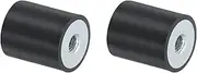 uxcell 20 x 25mm M6 Thread Female Rubber Mounts,Vibration Isolators,Replaces Anti Vibration Pads Flat Silent Block Base Block 2Pcs