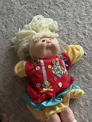 1989 Cabbage Patch Kids Designer Line HM36 Doll Button Dress