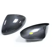 Carbon Fiber Add-on Side Mirror Cover Caps for Porsche 718 Boxster Cayman Spyder