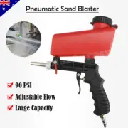 90psi Pneumatic Sand Blaster Gravity Sandblasting Gun Rust Paint Air Sandblaster