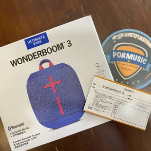 【搖滾玩家樂器】全新 三代 公司貨 保固2年 UE WonderBoom 3 藍牙喇叭 藍芽 喇叭 共四色 boom