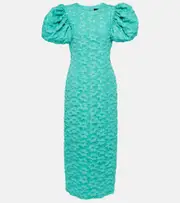 [Rotate] Rotate Jacquard midi dress AU 8 blue