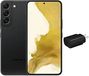 [Samsung] Galaxy S22 5G (128GB, 8GB) 6.2'' AMOLED 2X, 50MP 4K Camera, Global 5G Volte (Fully Unlocked for AT&T, Verizon, T-Mobile, Global) S901U1 (w/ 25W Charge Cube, Black)