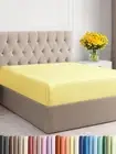 Full Size Fitted Bed Sheet - Hotel Luxury Single Fitted Sheet Only - Fits Mat...