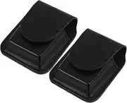 [CHILDWEET] 2pcs Portable Leather Lighter Cover Stylish Kerosene Lighter Sleeve Lightweight and Compact Storage Case for Outdoor Travel and Everyday Use