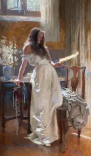 Go Lovely Rose! Tell her that Wastes her Time and Mine 1903 Painting Art Print