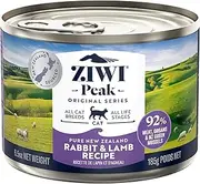 Ziwi Peak Cat Food Adult Rabbit & Lamb, Wet Food - 12 Pack x 185g Can