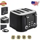 High-Power 1600W 4-Slice Toaster with Versatile Settings & Quick-Clean Tray
