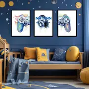 [Namly Design] Personalised Poster - Gaming Set / Set of 3