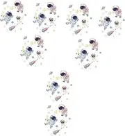 Abaodam 8 Sets Space Man Wall Decal Children Room Wall Decal Decor Removable Wallpaper for Room Home Decor
