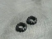 1/64 Farm custom scratch tractor black wheel weights outside weight