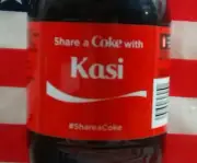 Share A Coke With Kasi Limited Edition Coca Cola Bottle 2015 USA