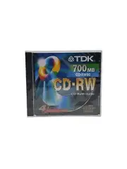 Brand New Sealed TDK CD-RW Rewritable Disc 700MB CD-RW80 Blank Media