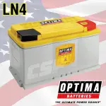 美國歐帝瑪OPTIMA 黃霸 LN4 汽車電池 12V80AH 880CCA 渦捲式AGM深循環電池 怠速熄火電瓶