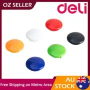 DELI Assorted Color Magnetic Buttons Magnets Pins for Whiteboard Fridge 30mm AU